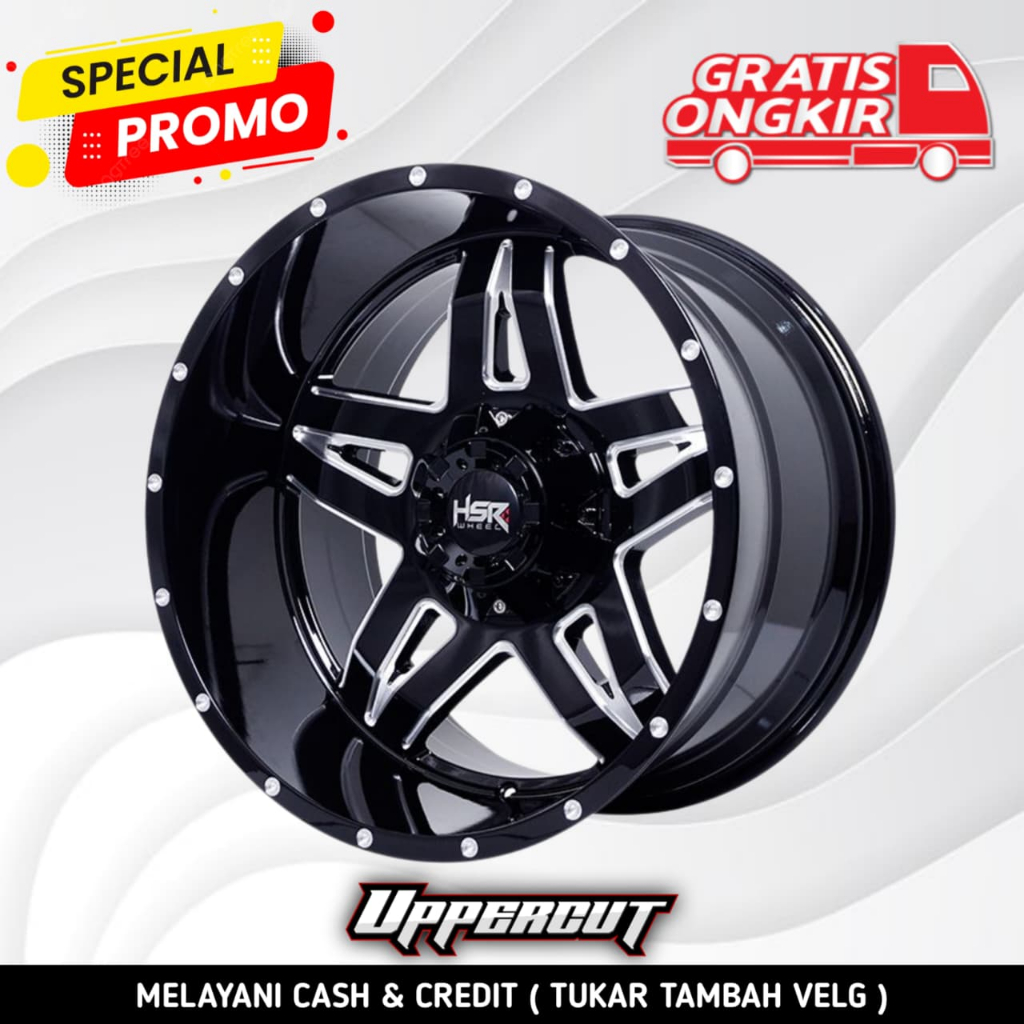 VELG MOBIL RUBICON RING 20 LEBAR 12 | VELG HSR FORGED GRATIS ONGKIR