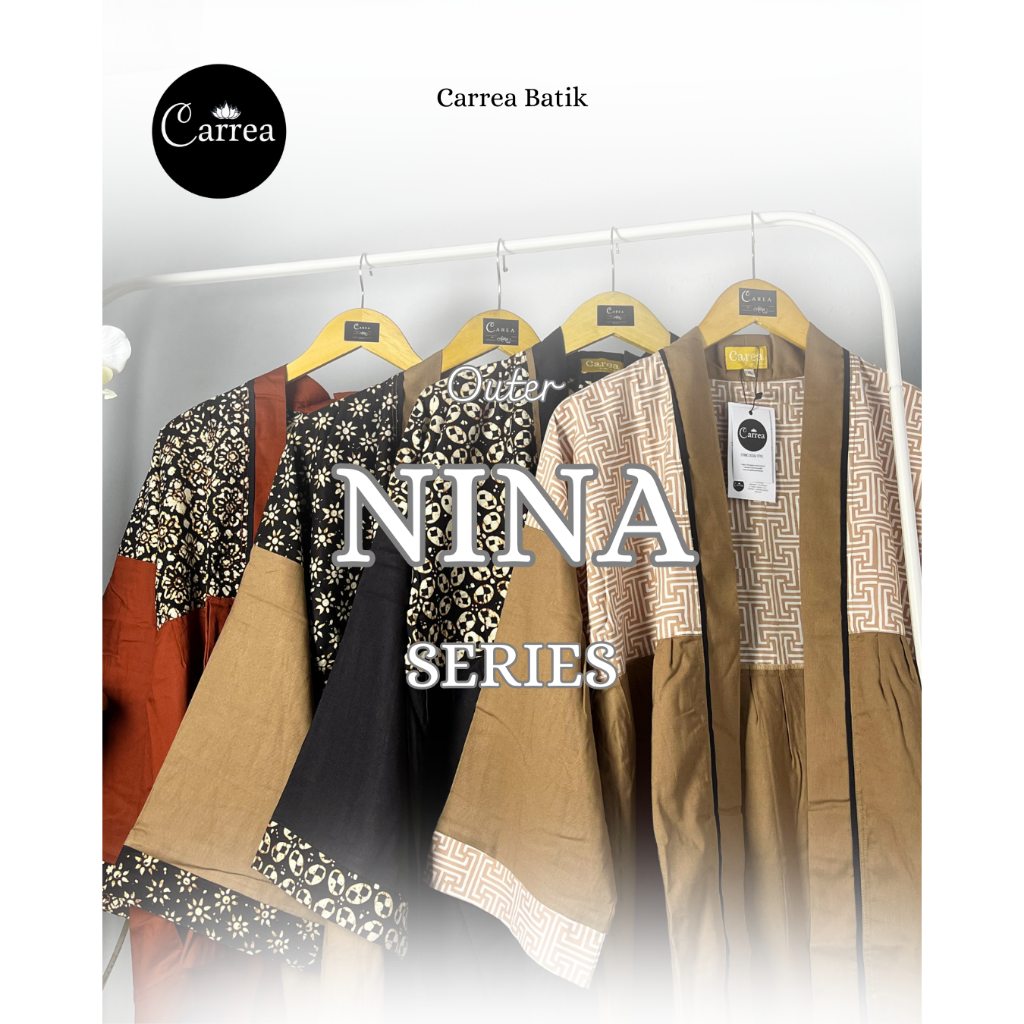 Outer Nina Series by Carrea Batik Outer Wanita Cantik Batik Sogan Jogja