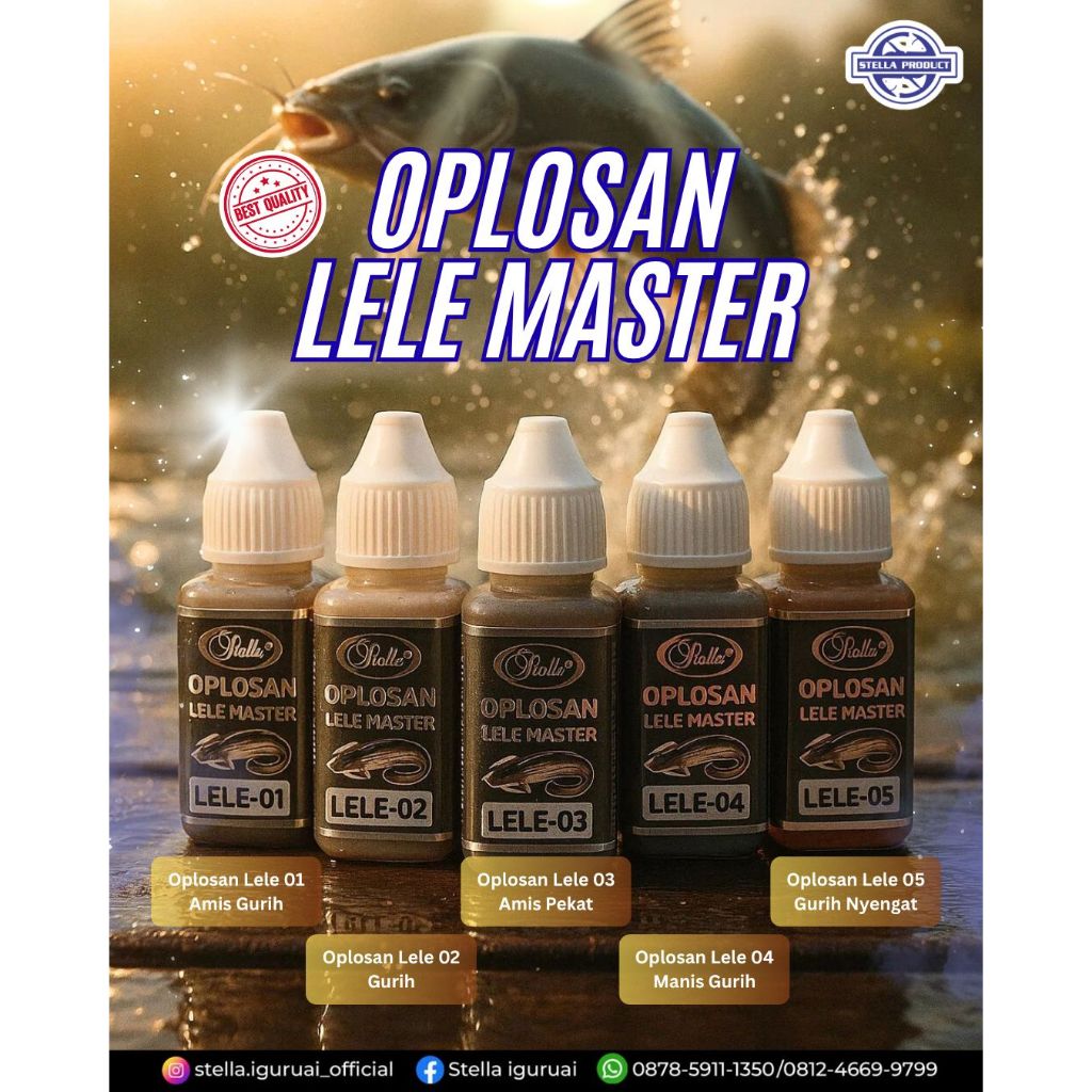 Stella Oplosan Lele Master Series 01–05 Essen Umpan Lele Premium Kolam Release