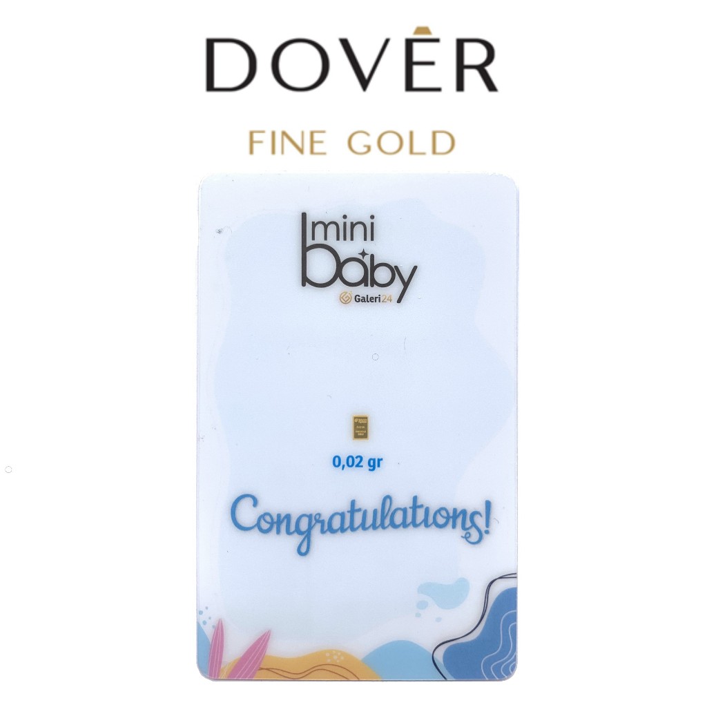 Logam Mulia Emas Galeri24 by Pegadaian Mini Baby Gold Gift Series 0.2 0,2 gr gram