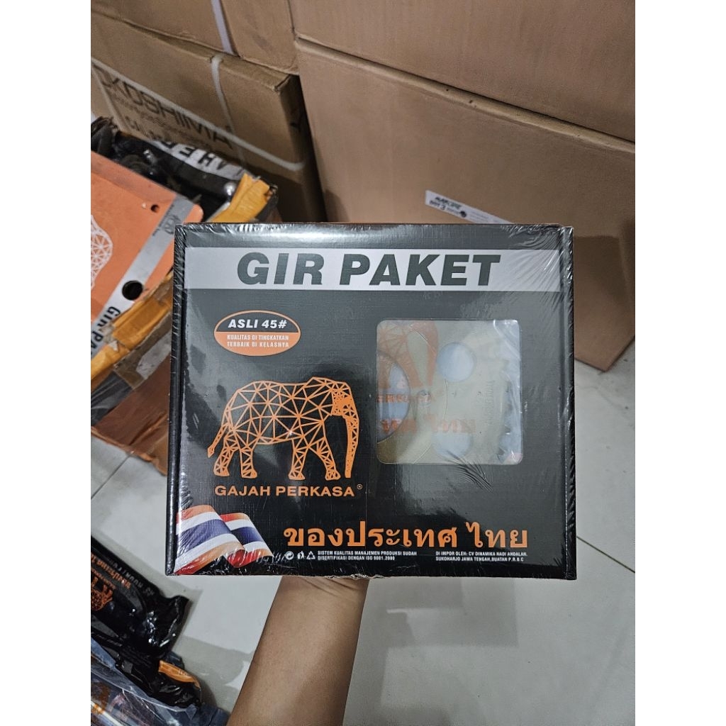 GIR PAKET GEAR SET BAJA BAKAR WIN SUPRA X THAI ORIGIN 428H 110L 41T 14T