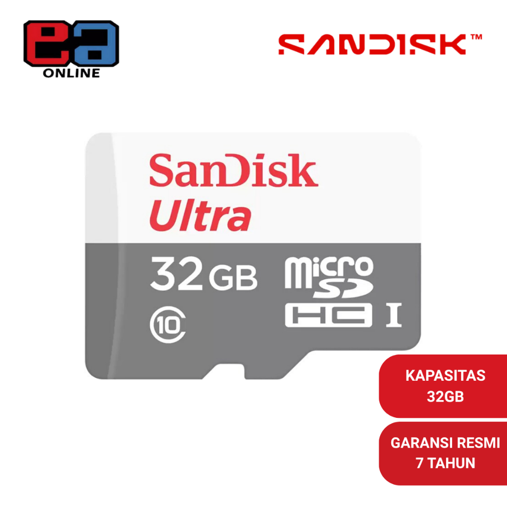 SanDisk Ultra microSDHC 32GB Class 10 100Mb/s - qunr