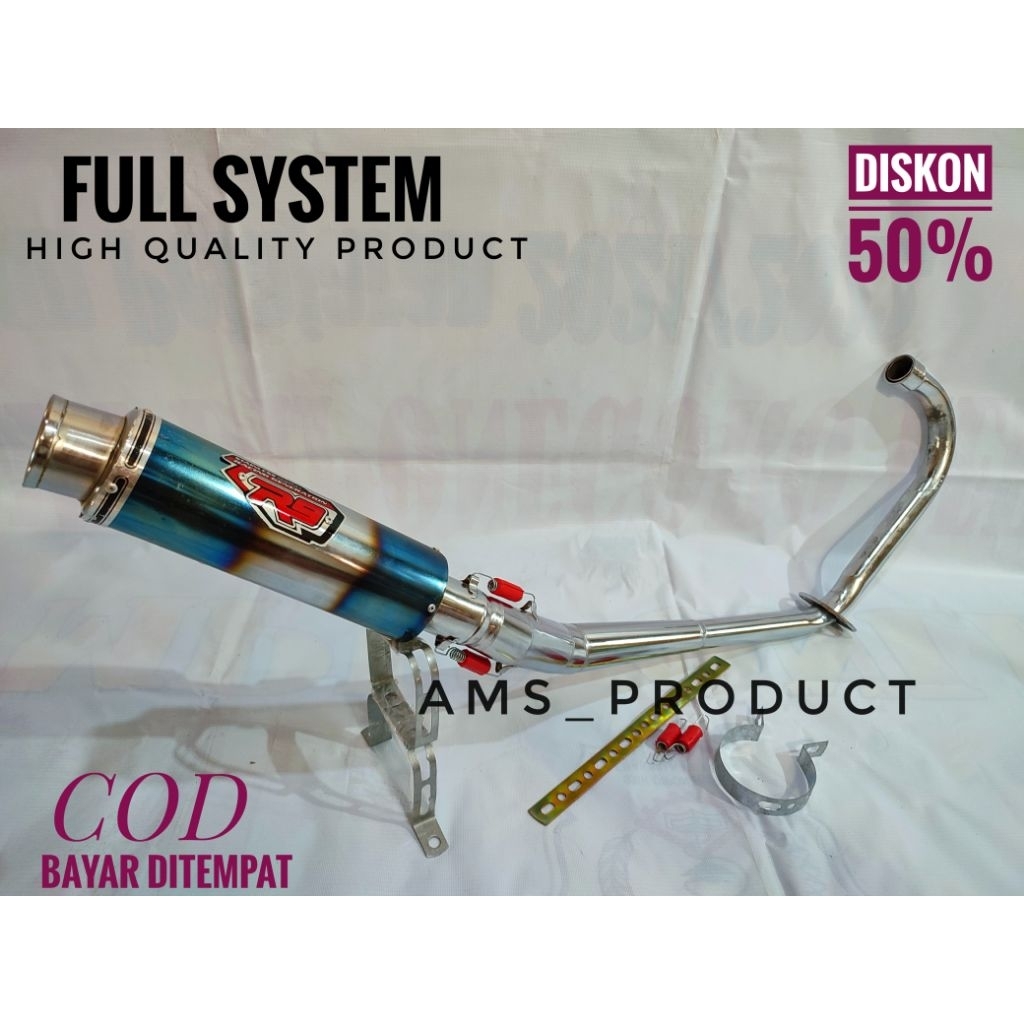 Knalpot Racing R9 Mugello Jupiter mx new/Jupiter mx old/Satria Fu karbu/Satria Fu injeksi