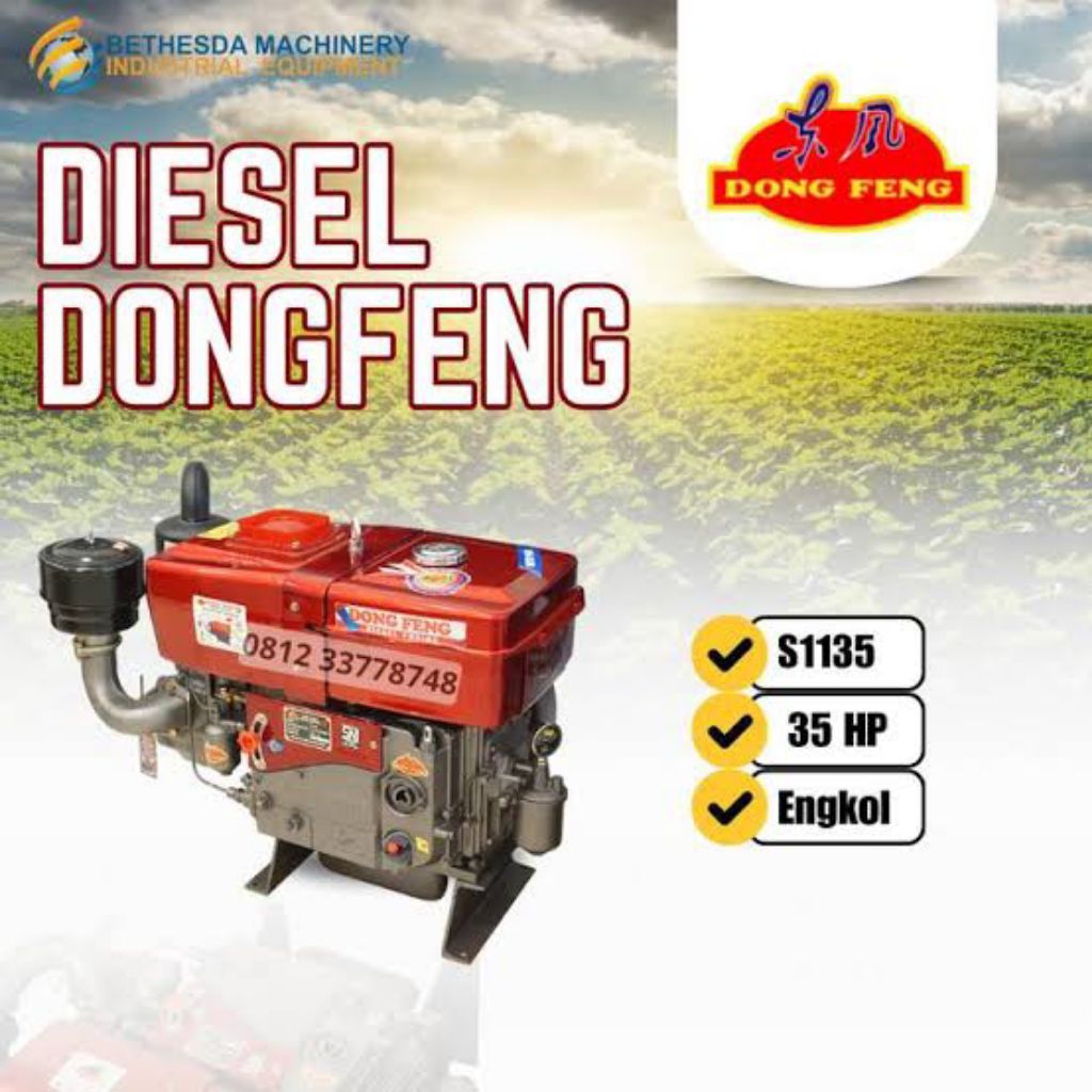 Mesin Diesel Dongfeng 13 Pk Putaran Cepat