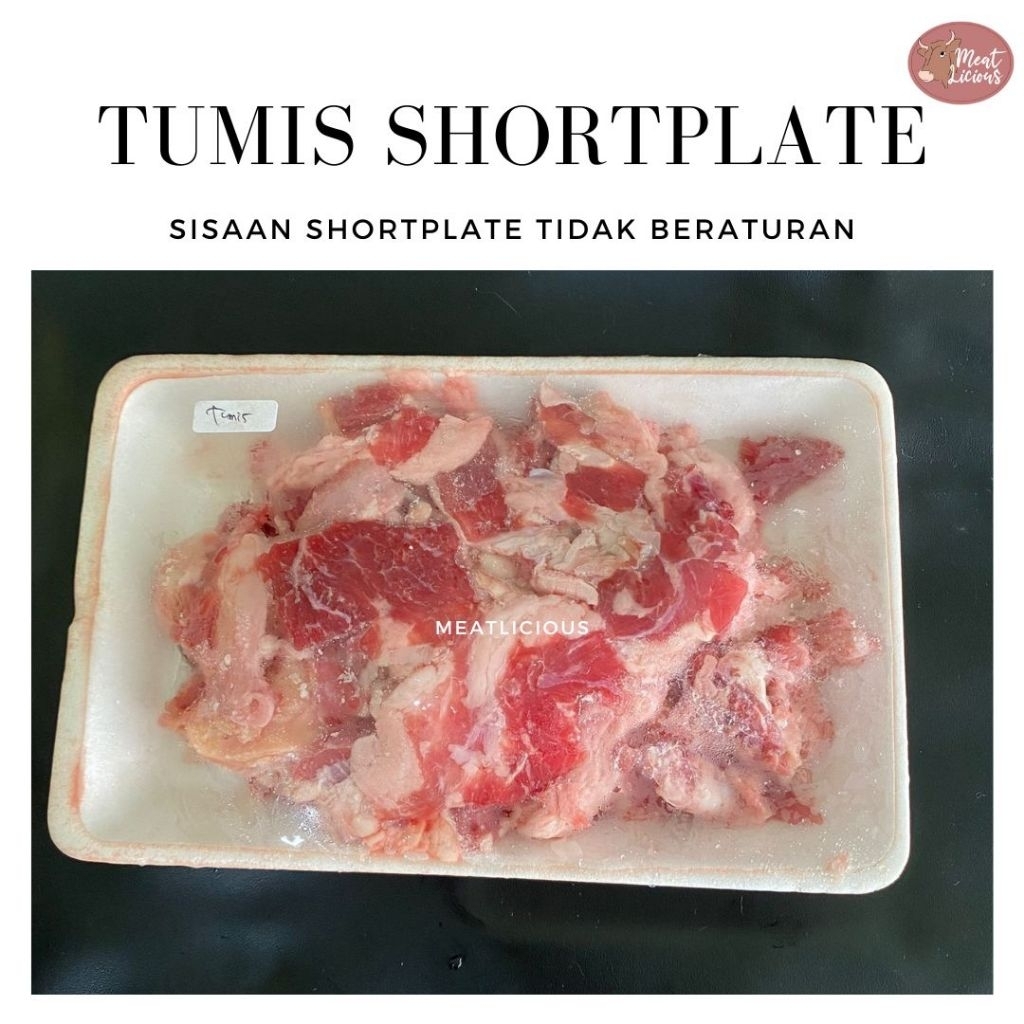 Tumis Shortplate / tetelan sisa loaf shortplate sehingga bentuk tidak beraturan (daging sapi)