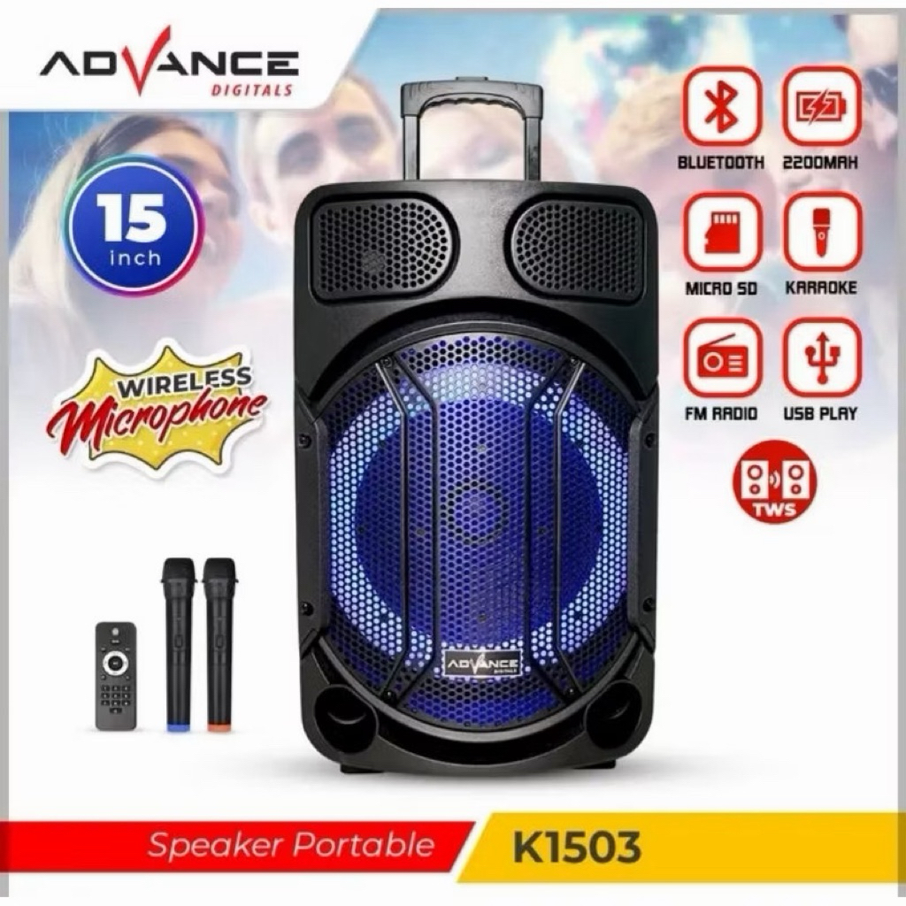 Advance Speaker Meeting Bluetooth Portable K 1503/ K1503Free 2 Mic Wireless
