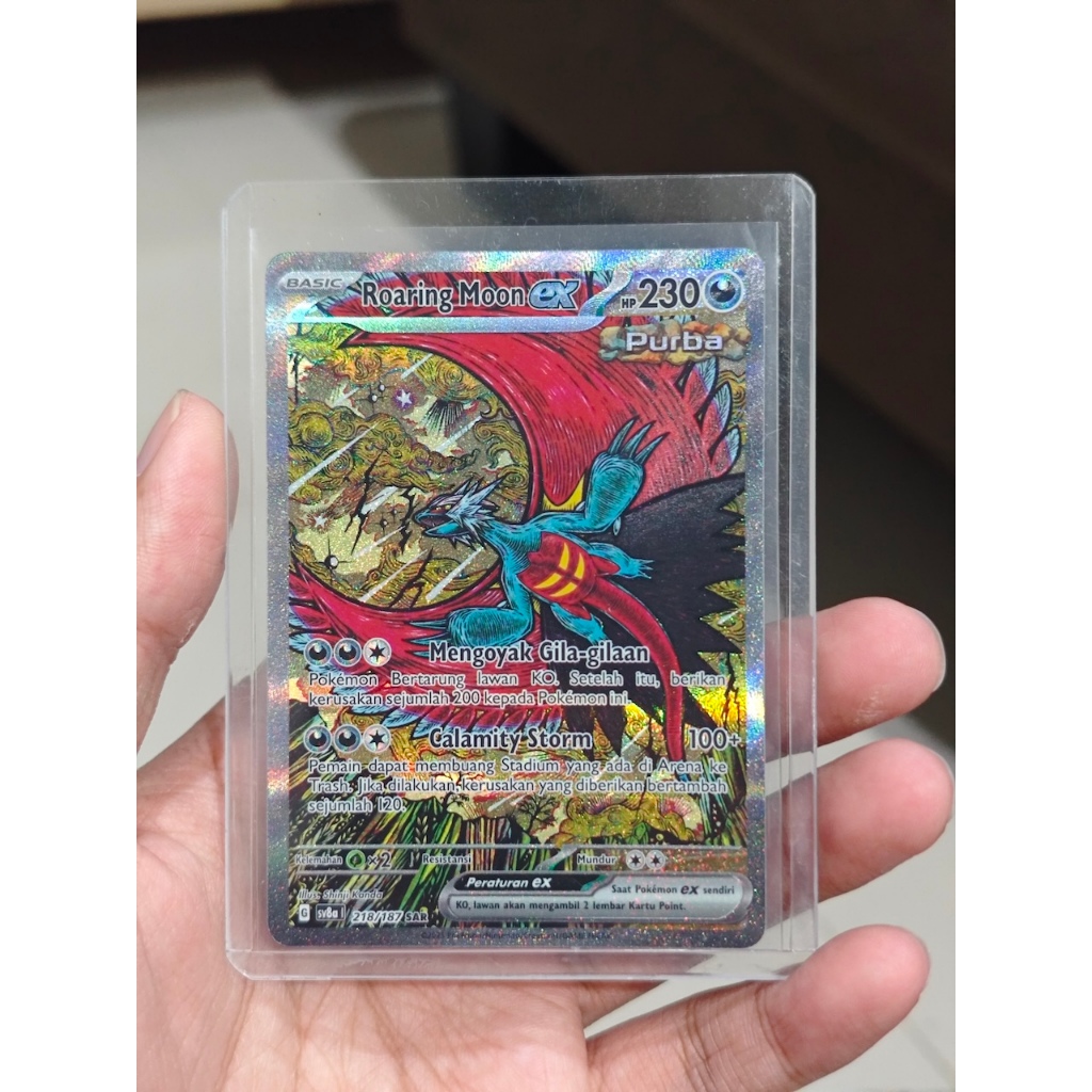 Ninetales EX SR 151 JP CGC 10 + Roaring Moon Ex SAR indo