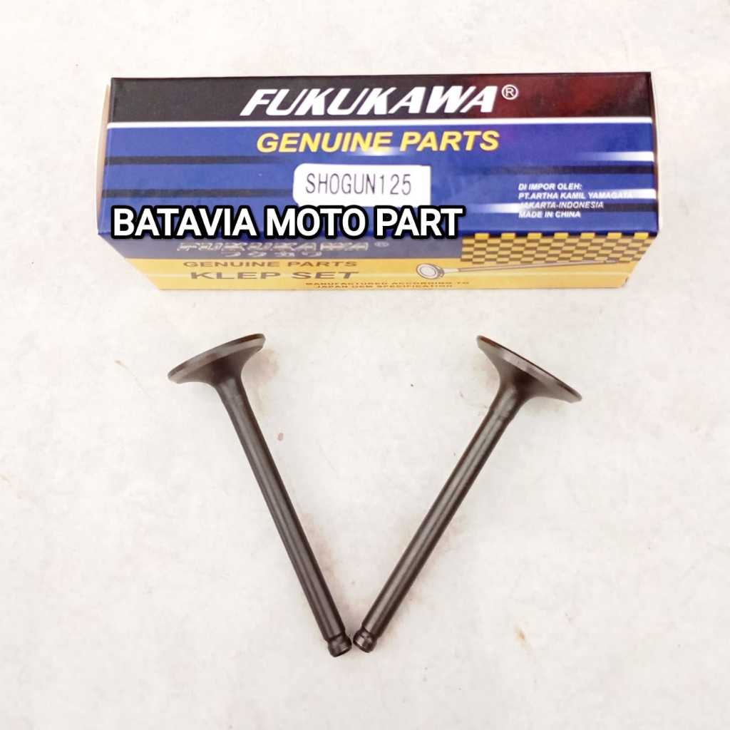 KLEP SET SHOGUN 125 PAYUNG KLEP SHOGUN SP 125 SHOGUN 125R  SMASH TITAN MEREK FUKUKAWA