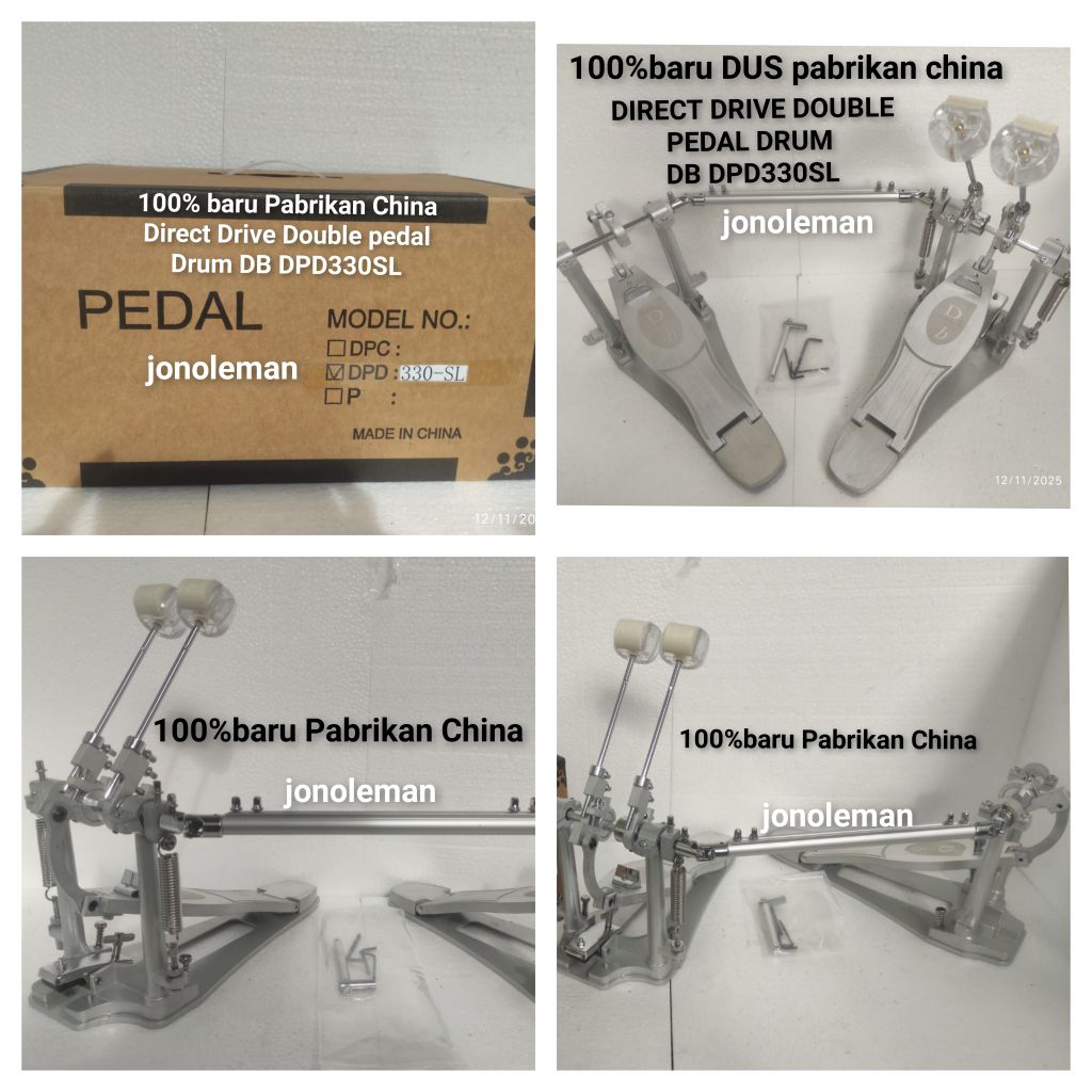 DIRECT DRIVE DB DPD330SL DOUBLE PEDAL DRUM