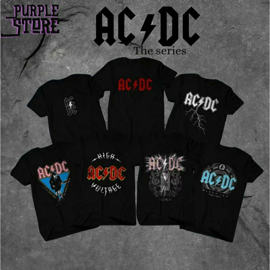 Kaos Band Acdc kaos pria wanita