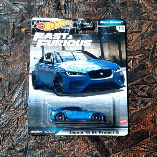 Hot Wheels Premium Jaguar Xe Sv Project 8 Biru Fast & Furious 2020