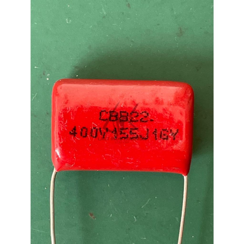10 BUAH MILAR 155J 400V MILAR 155 400V KAPASITOR MYLAR 155 400 VOLT UPS