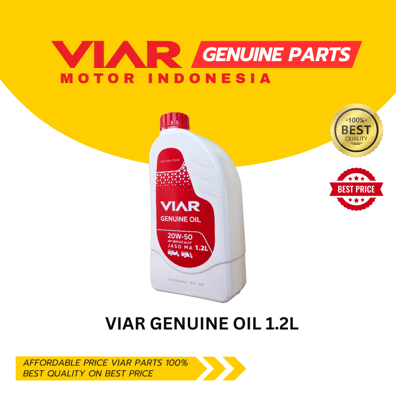 OLI MESIN VIAR - VIAR GENUINE OIL 1,2 LITER (SAE 20W-50)