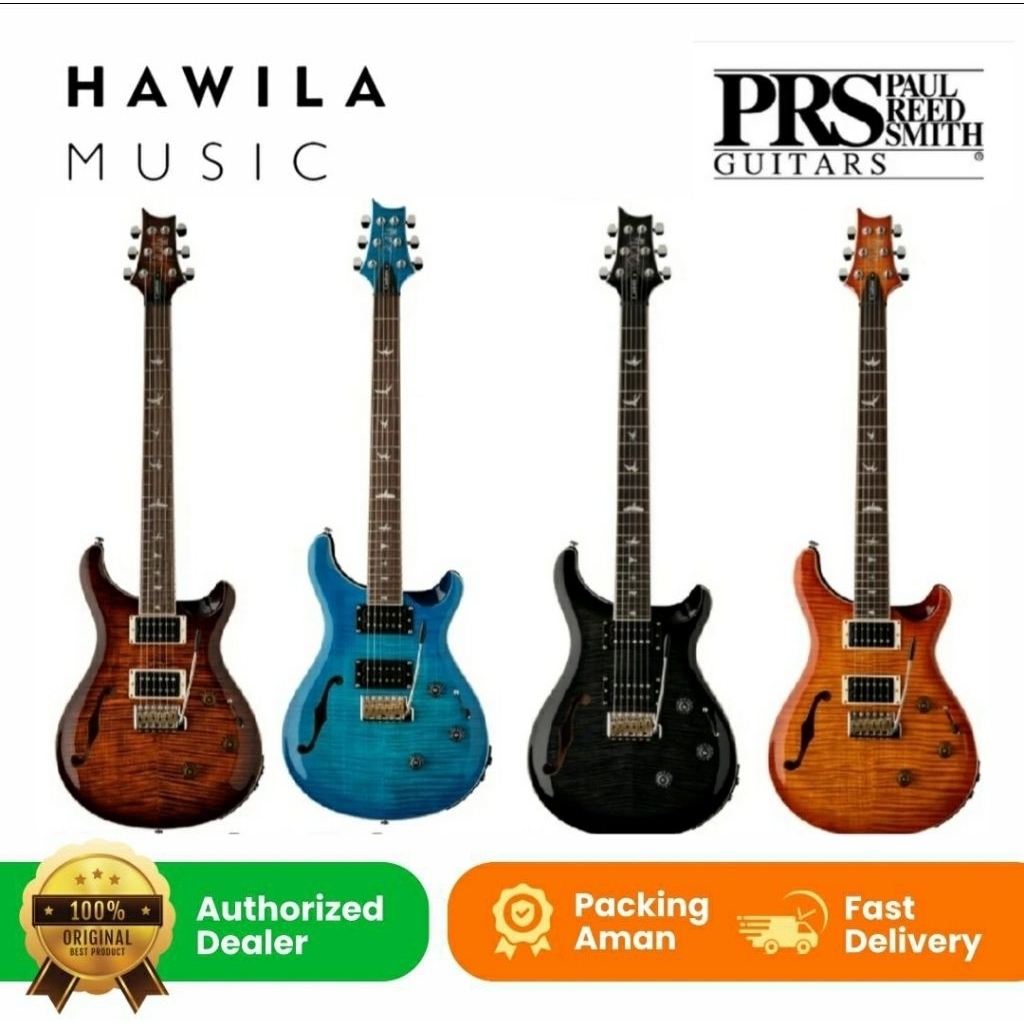 Gitar PRS SE Custom 24 Semi Hollow Piezzo Gitar Elektrik PRS