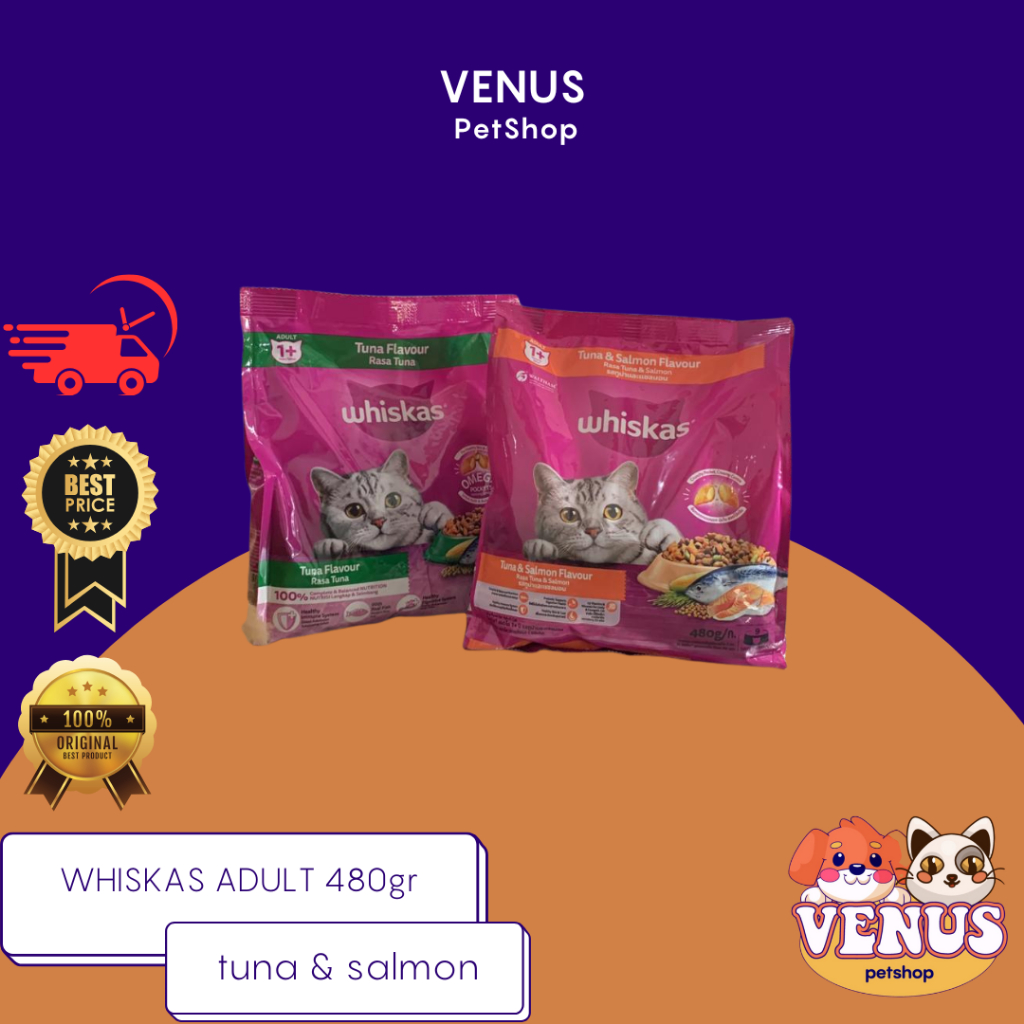 WHISKAS dryfood whiskas makanan kucing kering adult