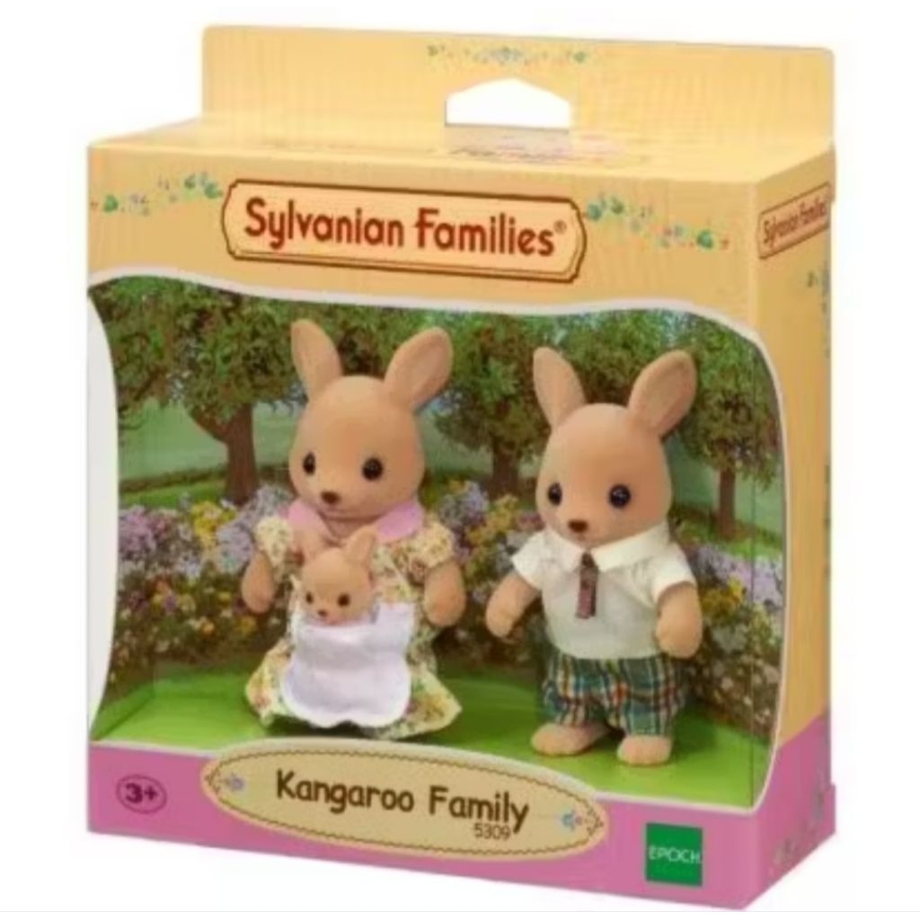 Mainan Edukasi Anak Original Sylvanian Families Kangaroo Family Kangguru Australia Miniatur Pajangan