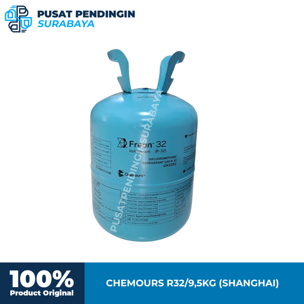 FREON UNTUK AC - FREON CHEMOURS R32/9,5KG (SHANGHAI) - FREON REFRIGERANT R32/22LBS - FREON ENTALPIA 