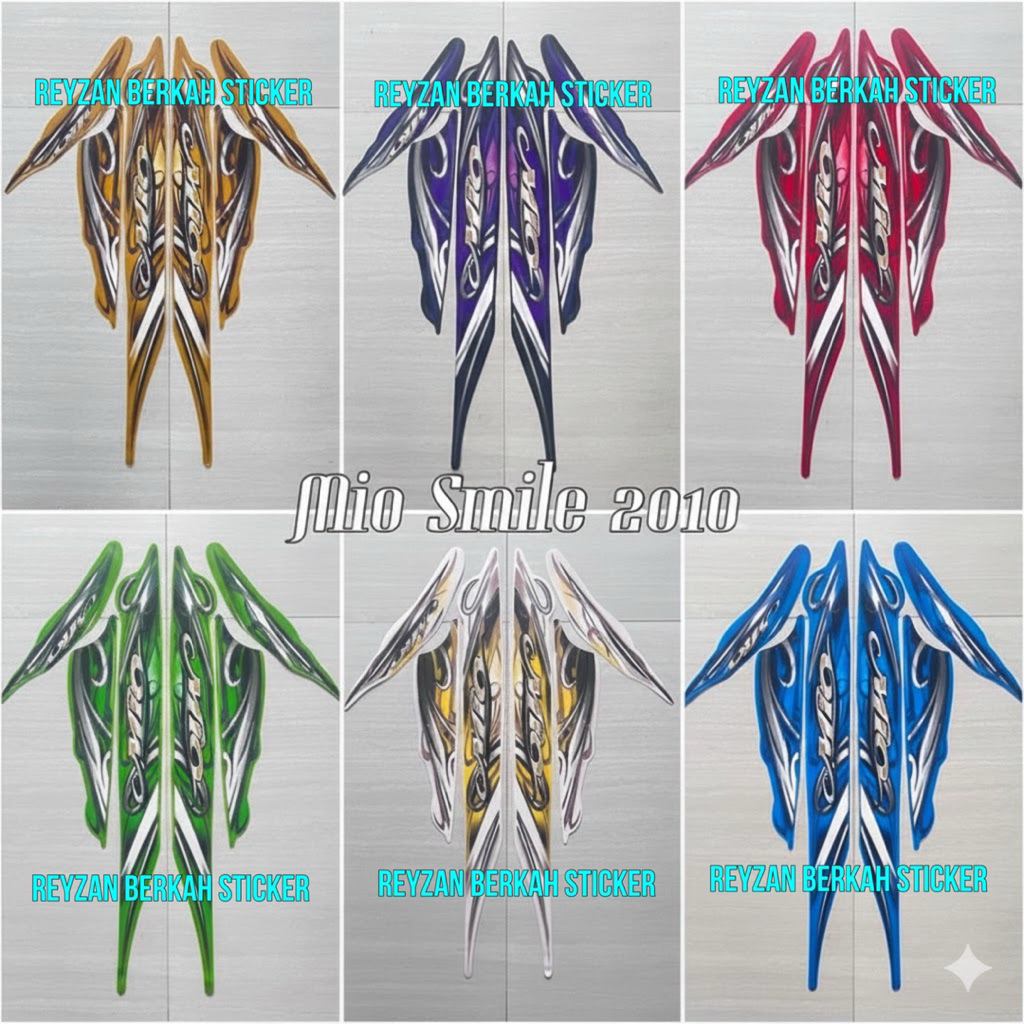 STIKER STRIPING LIS LES BODY YAMAHA MIO SMILE 2010 2011