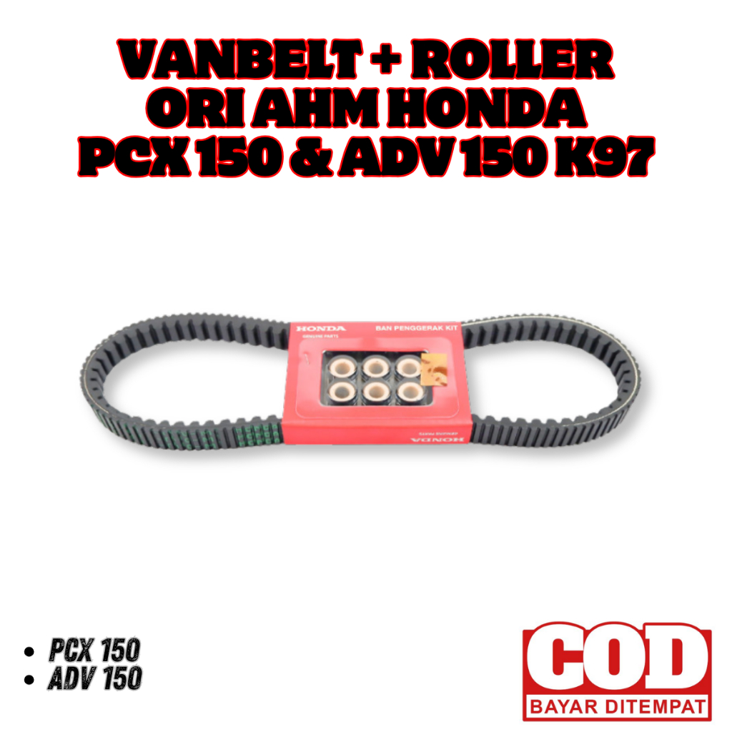 Vanbelt + Roller Original AHM HONDA PCX 150 & ADV 150 / V-Belt ORI Motor PCX 150 K97