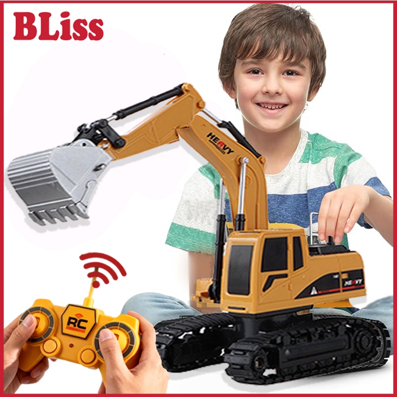 Bliss Mainan Excavator Remote Control Truk Digger  Anak Suka Kemasan Aman Pengiriman Cepat