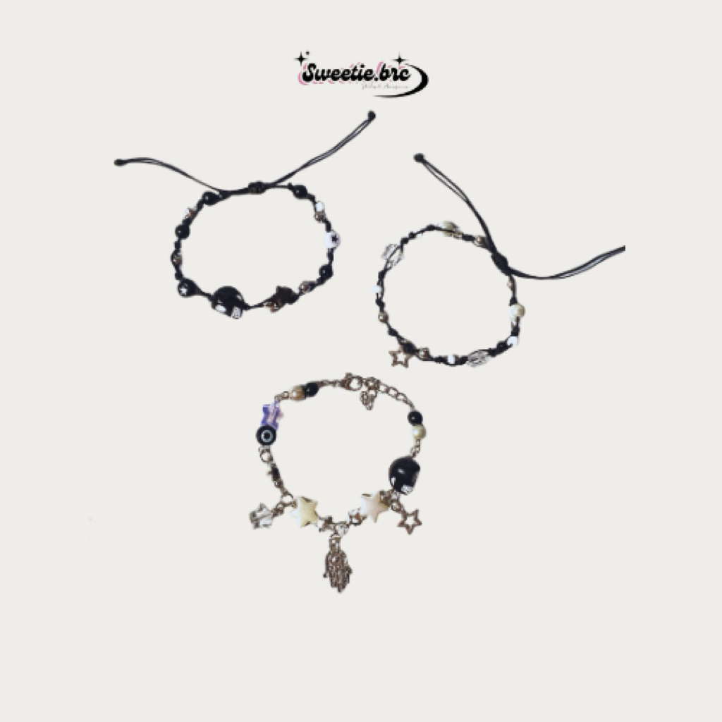 SKULL BRACELET | Evil eye bracelet | beads Bracelet | Star Bracelet