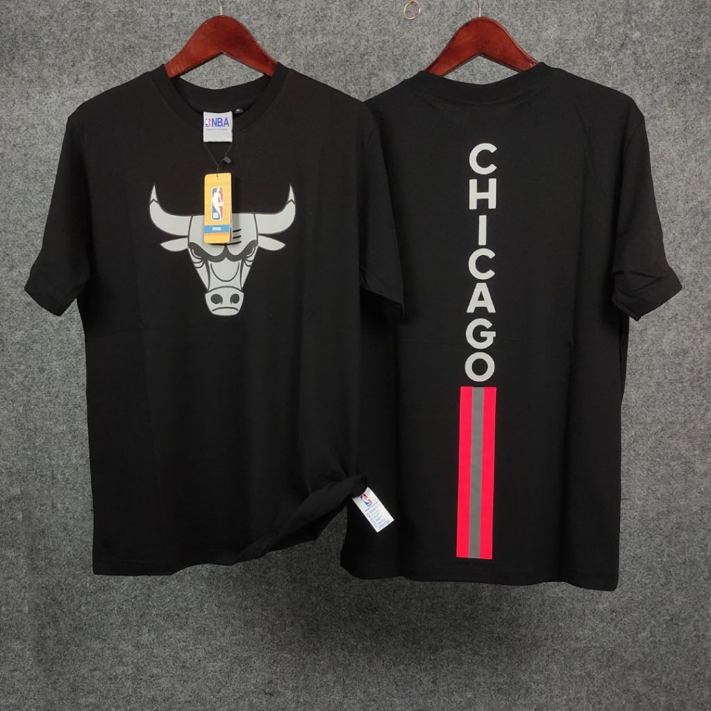 NEW ‼️ CHICAGO BULLS T-Shirt Branded Premium Kaos Distro Lengan Pendek 100% Cotton Combed 24S Bordir