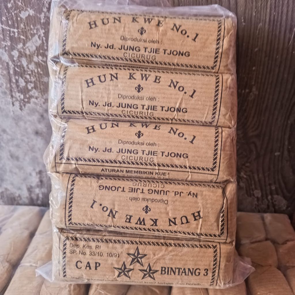 Tepung hunkwe cap 3 bintang 1 pak isi 10