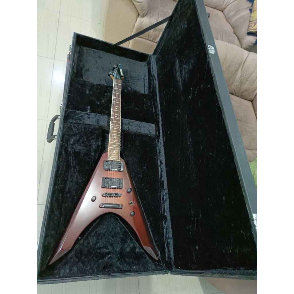 gitar jepang Fernandez vortex playing V,dryer gotoh japan