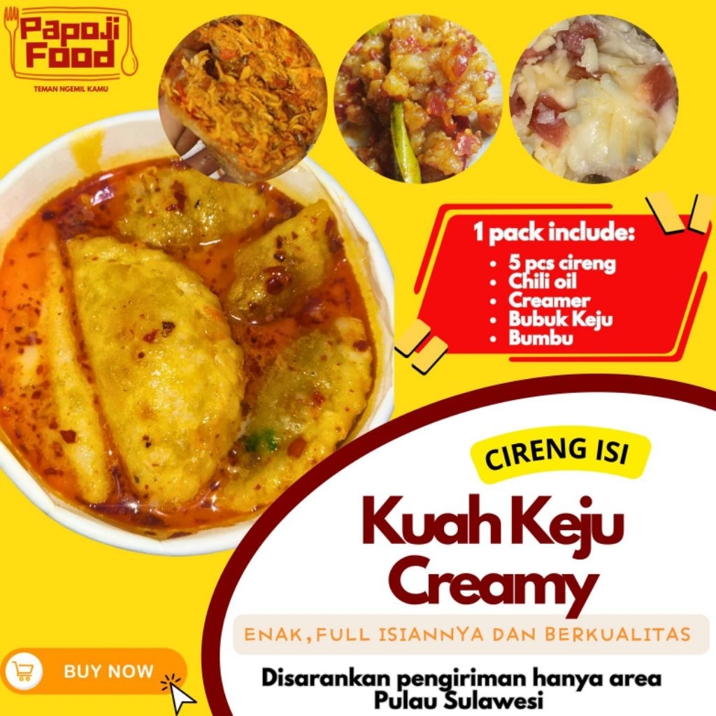 Cireng Isi Kuah Keju Creamy Isi Ayam Suwir Pedas / Cireng Isi Ayam Kuah Keju