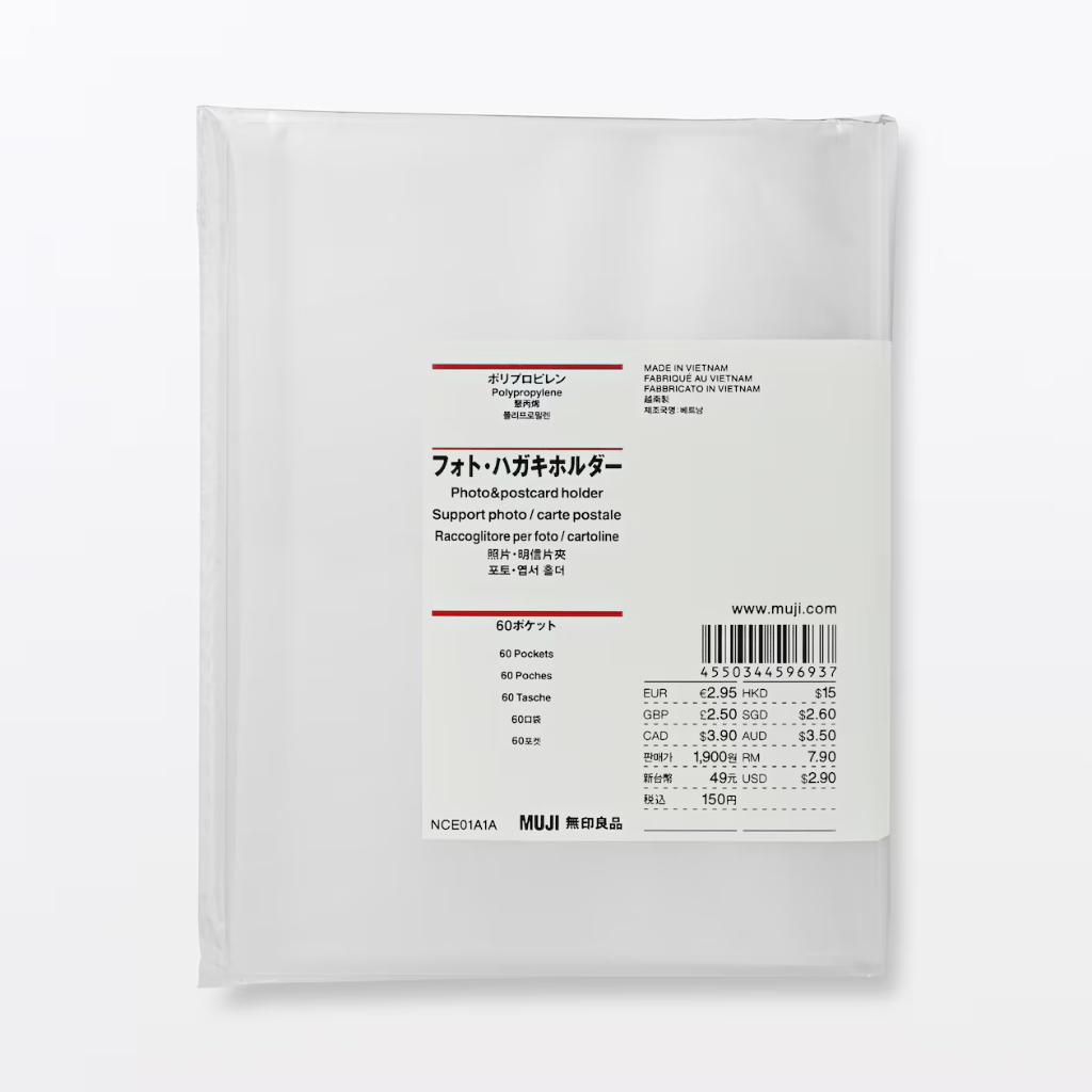 Ready stock !!! Muji photo and postcard holder