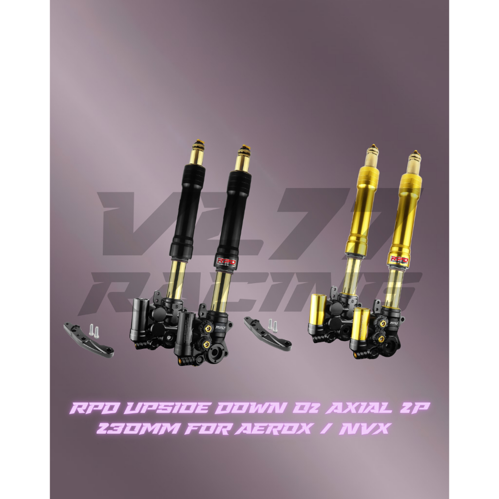 Shock Depan Upside Down RPD Gen 2 - Aerox Axial Gold - Full Adjustable