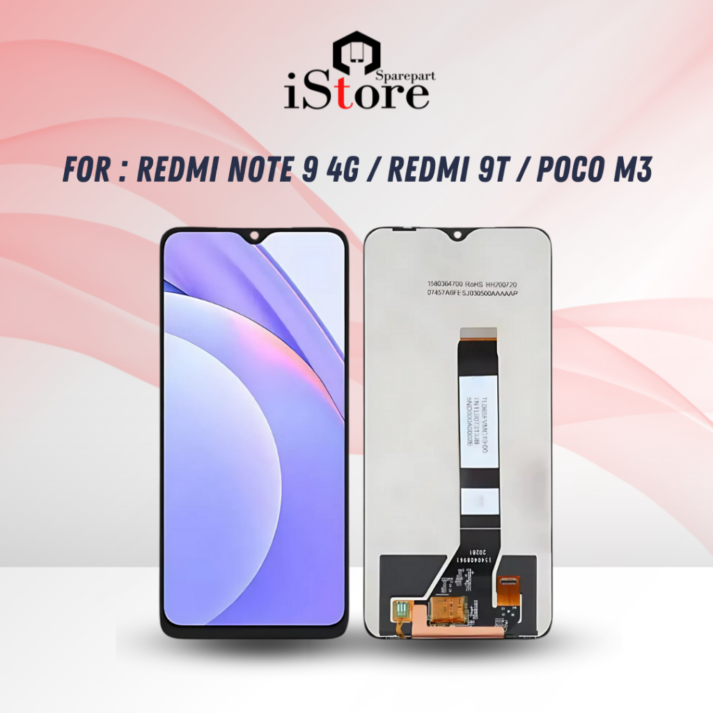 iStore Lcd Xiaomi Redmi Note 9 4G / Redmi 9T / Poco M3 Fullset Touchcsreen Original HFIX