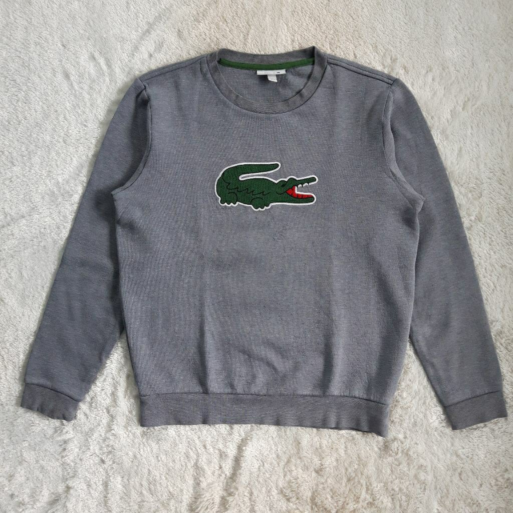 crewneck lacoste big logo