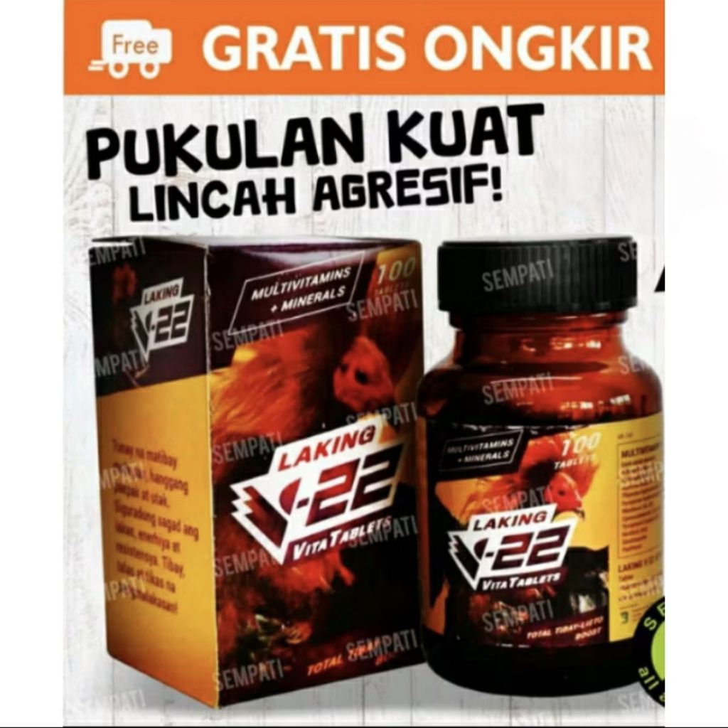 V-22 Tablets Laking BELMAN Impor Obat Ayam Aduan