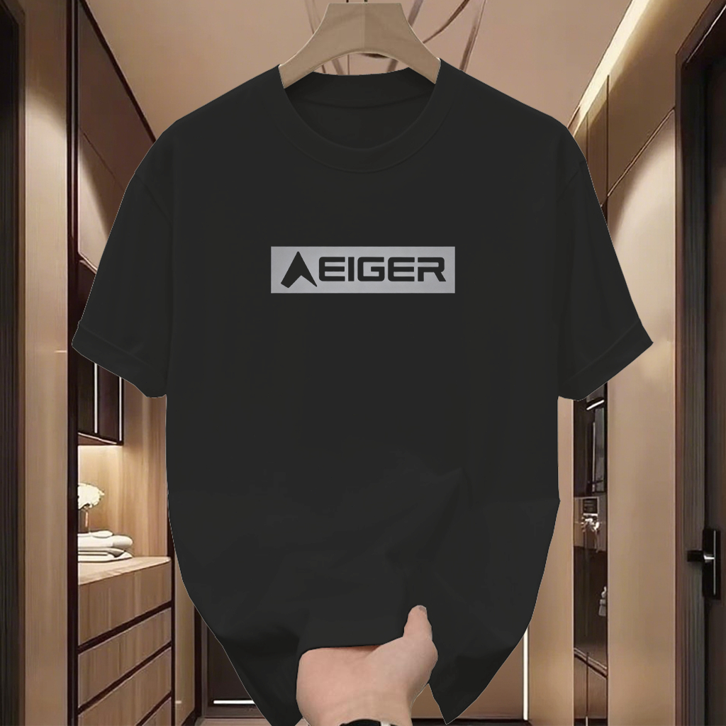 [COD] Kaos EIGER Kaos Pria Distro Kaos Oversize kaos hitam kaos putih  Cotton Combed Ukuran Jumbo Si