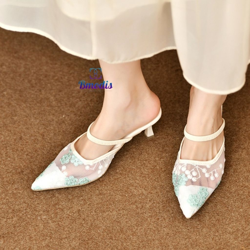 22233 Heels Wanita Fashion Sepatu Pesta Jepang Korean Style