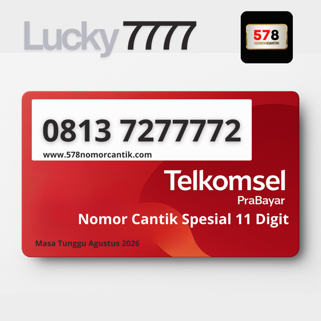 Kartu Perdana Nomor Cantik 11Digit Telkomsel 7777