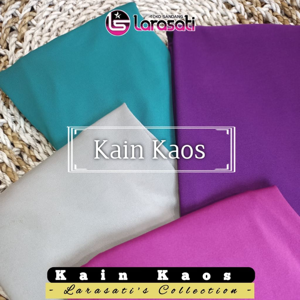 Kain Kaos atau Kain Jersey Polos.harga untuk setengah meter