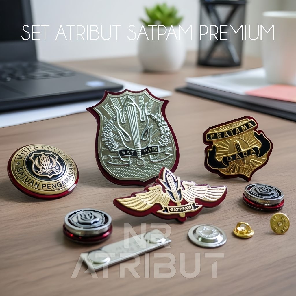 pin Kewenangan satpam/Atribut security,gada pratama,kewenangan satpam, monogram satpam,wing satpam,r