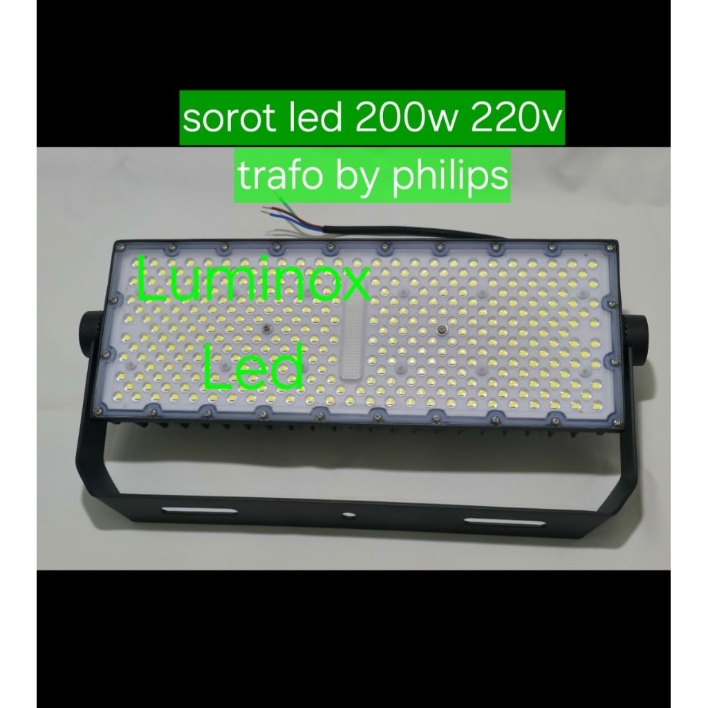 lampu tembak led trafo by philips 200w 200watt / sorot led smd 200w 200watt 220volt