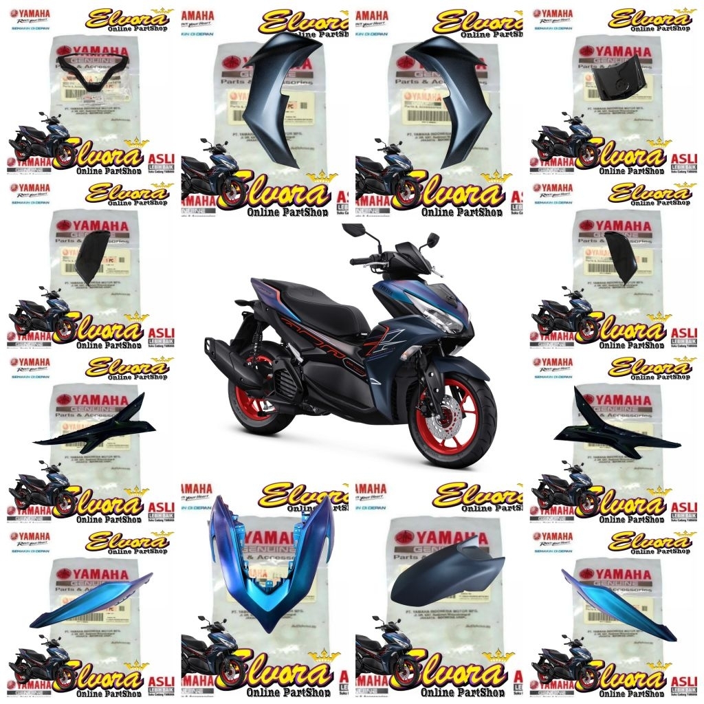 Cover body halus Yamaha New Aerox Connected Cyber City Original Varian