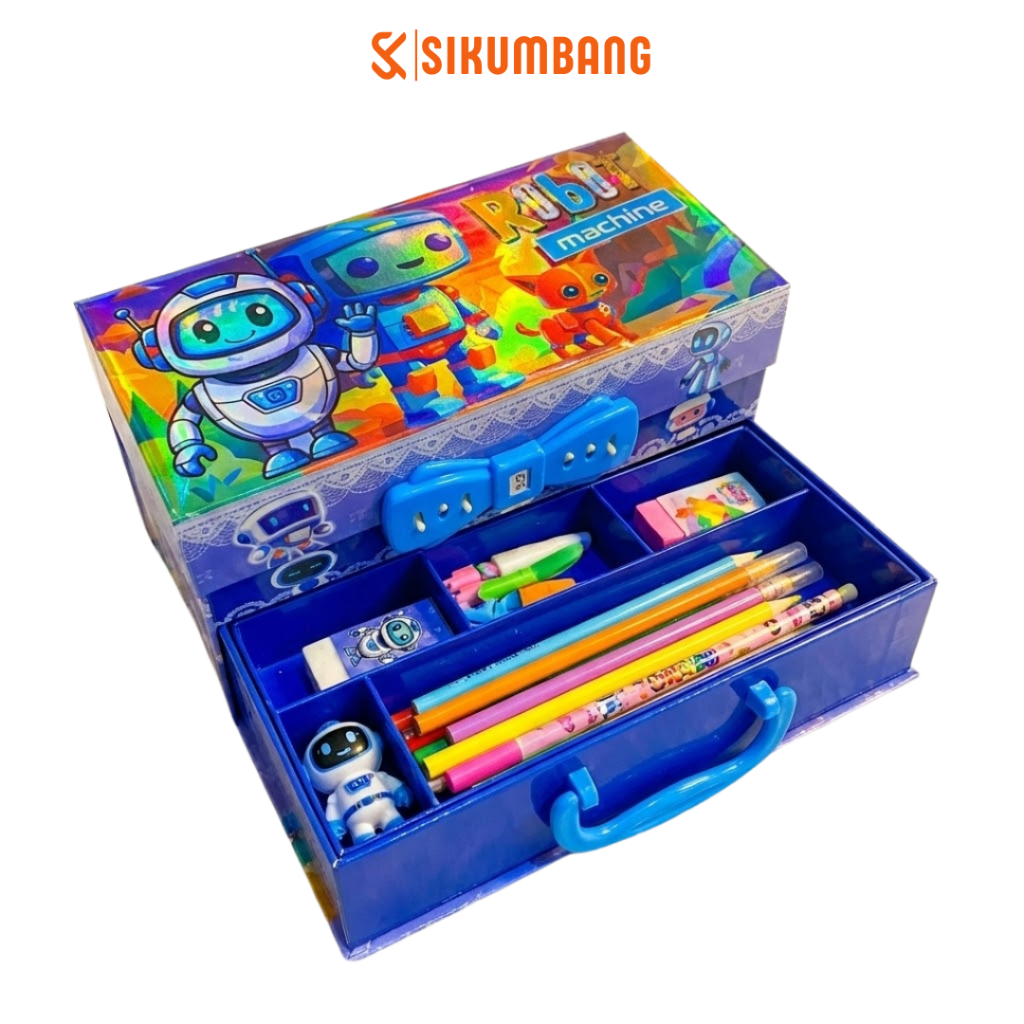 Kotak Pensil Password 3 Susun dengan Kalkulator | Tempat Pensil Kode Anak Sekolah