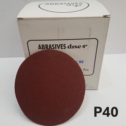 TAIYO AMPLAS BULAT 4" P40 AMPLAS VELCRO 4 INCH GRIT 40 P 40