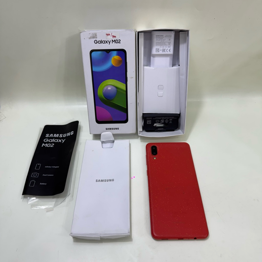 Samsung Galaxy M02 2/32gb Fullset Second Garansi Resmi