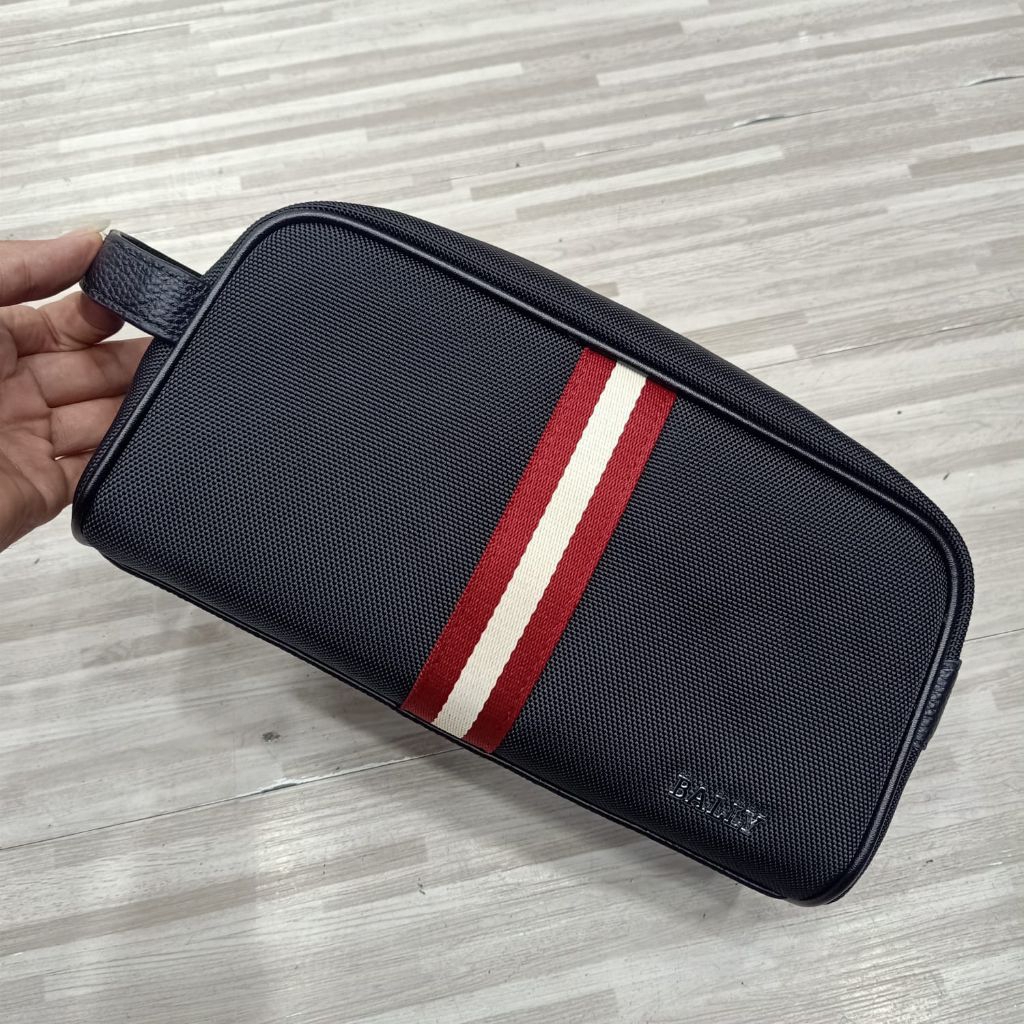 Pouch bag Nylon Bally handbag tas tangan pria