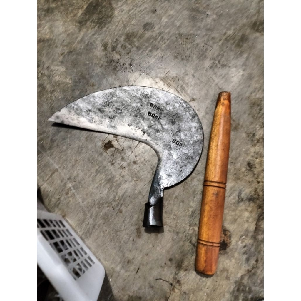 Arit/Sabit Rumput Dan Padi Super Tajam BONNIN ORI 100% [ BELUM ASAH ]