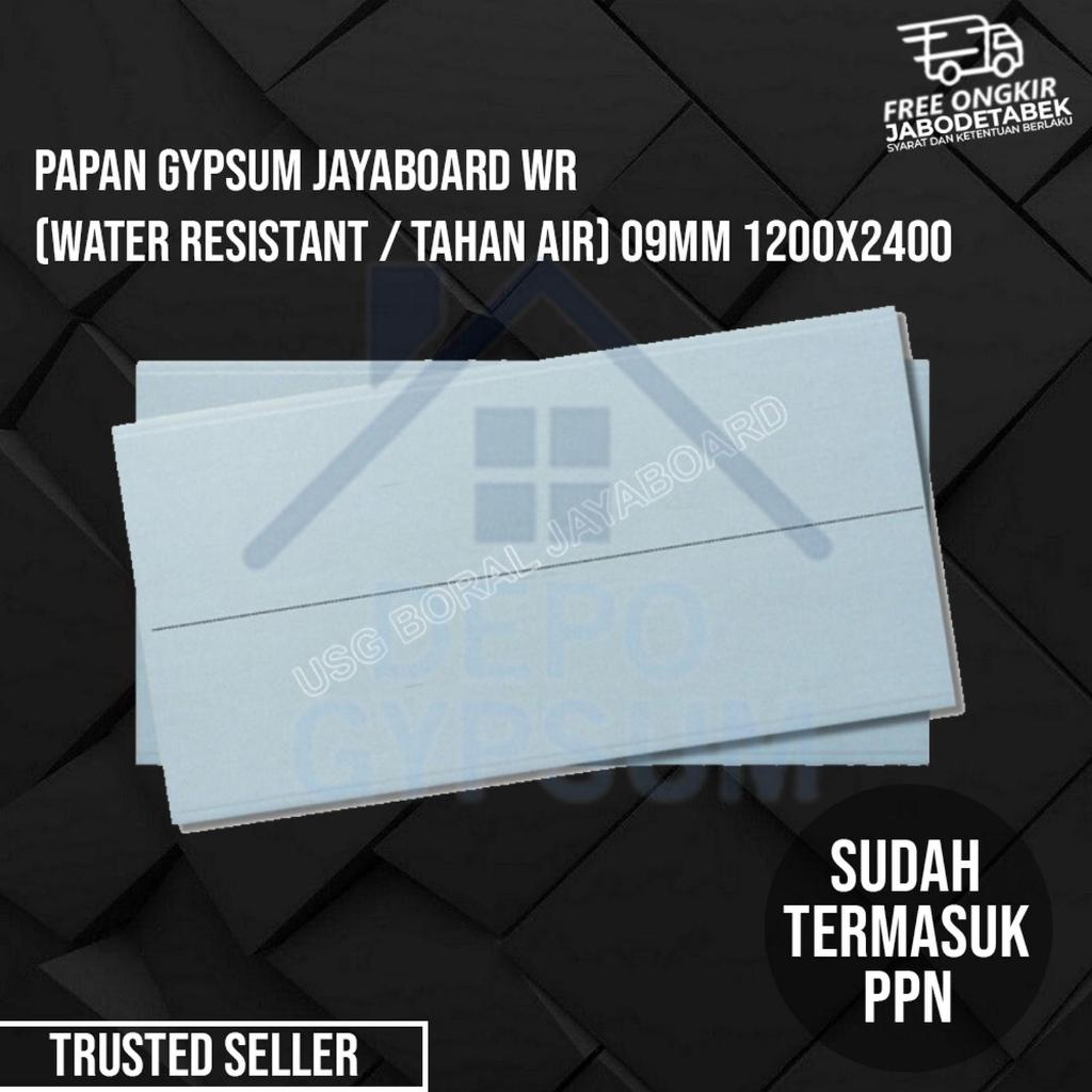 Papan Gypsum Jayaboard WR (Water Resistant / Tahan Air) 9mm 1200x2400