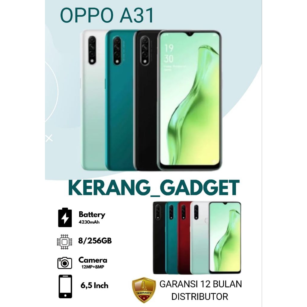 HP A31 OPPO RAM 8/256 GARANSI 12 BULAN