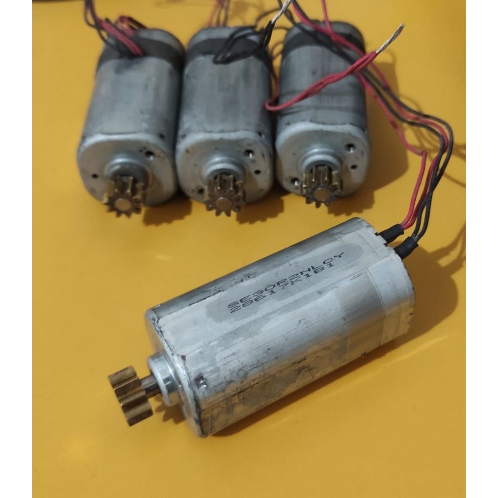 Dc Motor Antik Magnet Permanen 12V- 5000rpm , generator led, gear penggerak
