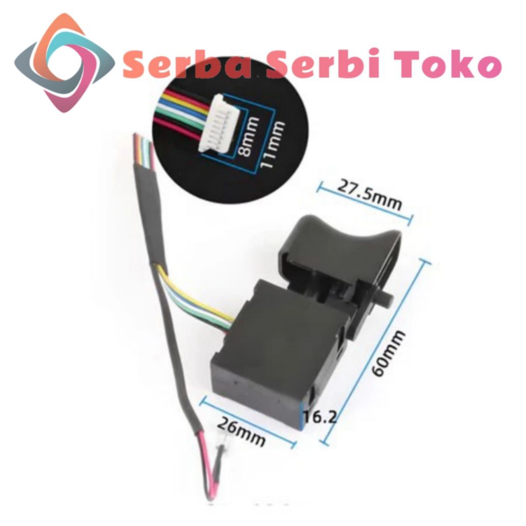 Saklar Impact Wrench Kamolee 520NM 1200NM Switch Trigger Impact Wrench Brushless